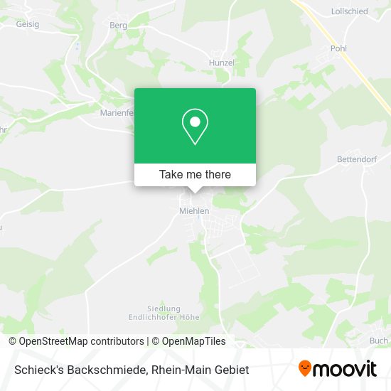 Карта Schieck's Backschmiede