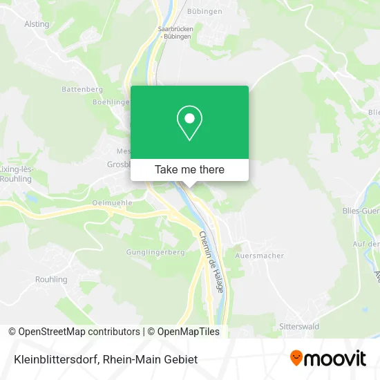 Карта Kleinblittersdorf