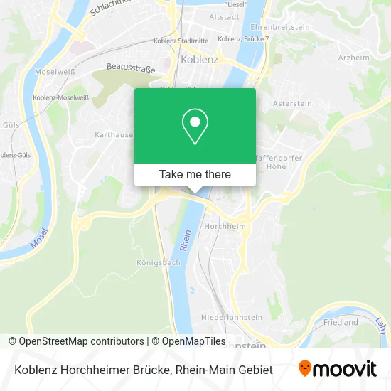 Карта Koblenz Horchheimer Brücke