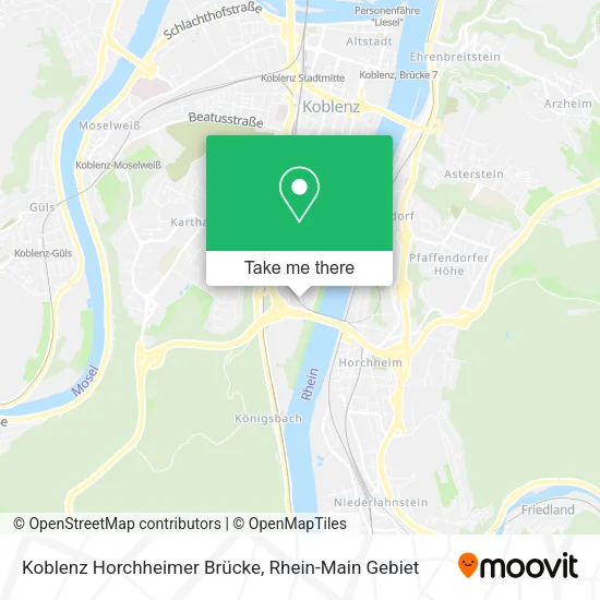 Карта Koblenz Horchheimer Brücke