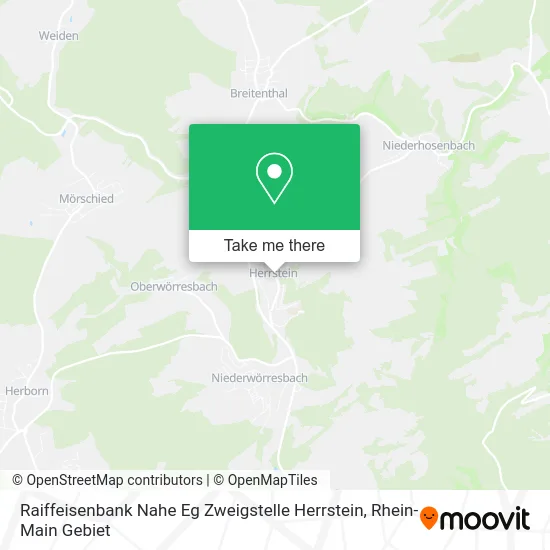 Карта Raiffeisenbank Nahe Eg Zweigstelle Herrstein