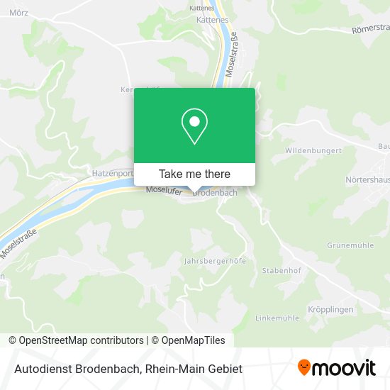 Карта Autodienst Brodenbach