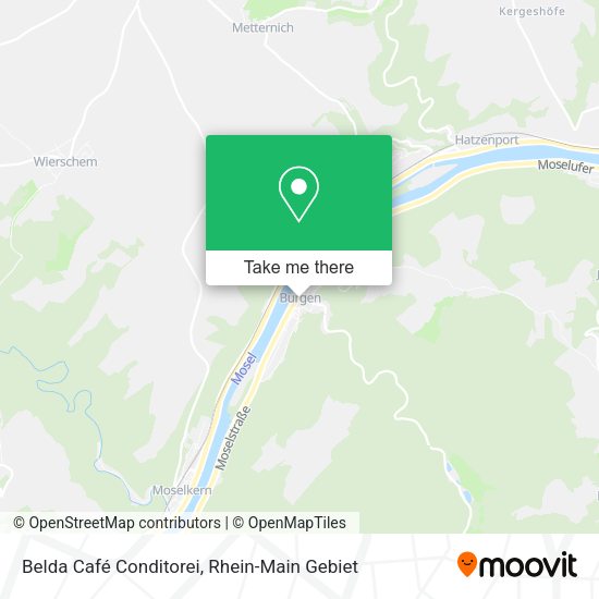Карта Belda Café Conditorei