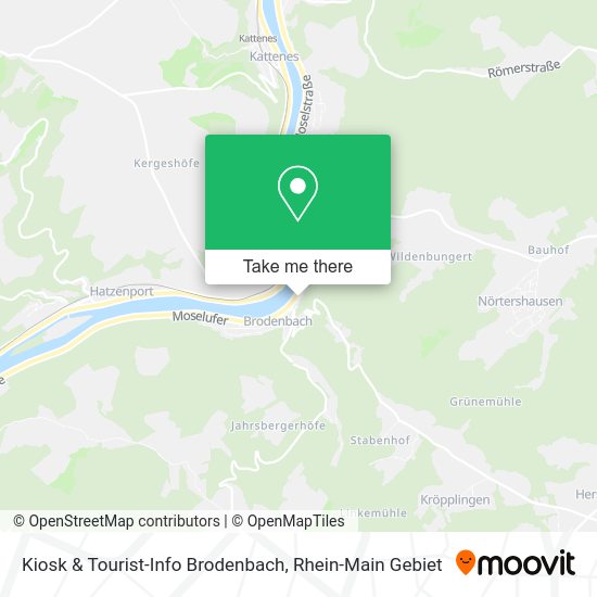 Карта Kiosk & Tourist-Info Brodenbach