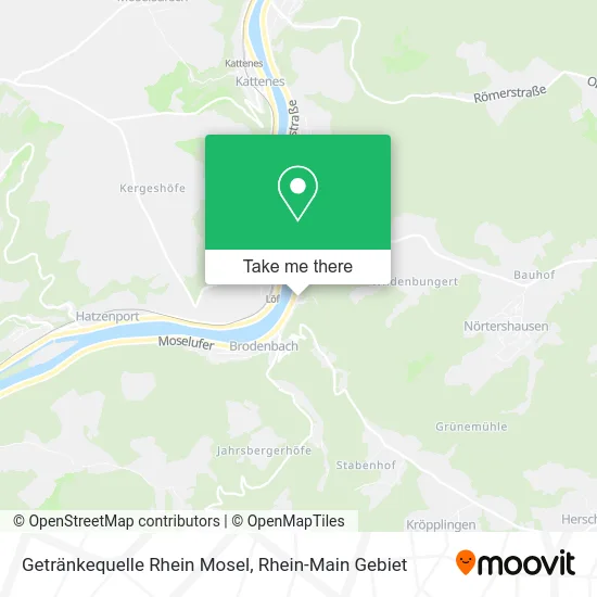 Карта Getränkequelle Rhein Mosel
