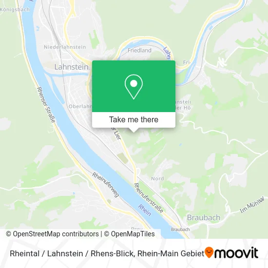 Карта Rheintal / Lahnstein / Rhens-Blick