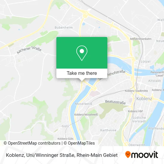 Карта Koblenz, Uni/Winninger Straße