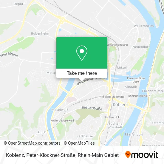 Карта Koblenz, Peter-Klöckner-Straße