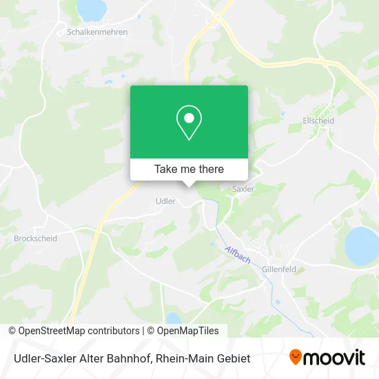 Карта Udler-Saxler Alter Bahnhof