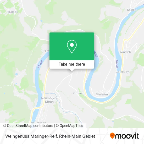 Карта Weingenuss Maringer-Reif