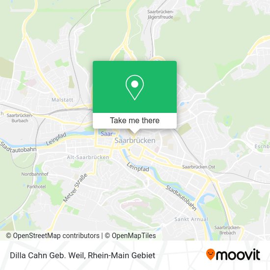 Карта Dilla Cahn Geb. Weil