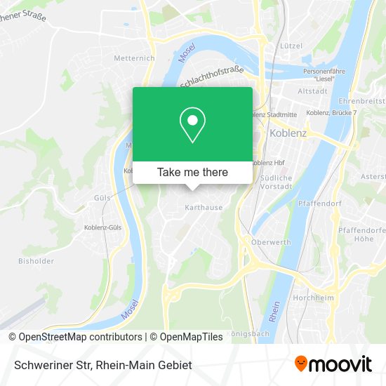 Карта Schweriner Str
