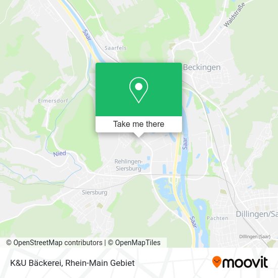 Карта K&U Bäckerei