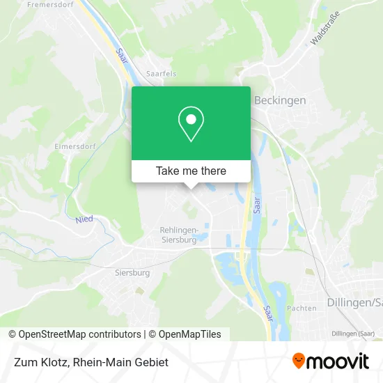 Карта Zum Klotz