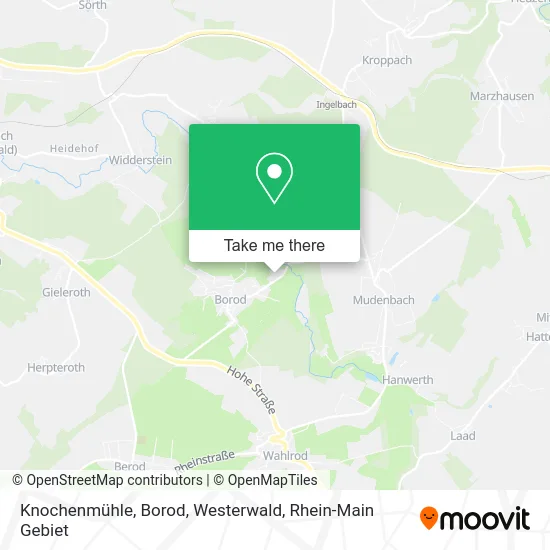 Карта Knochenmühle, Borod, Westerwald