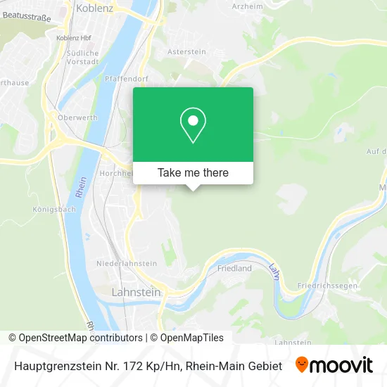 Карта Hauptgrenzstein Nr. 172 Kp/Hn