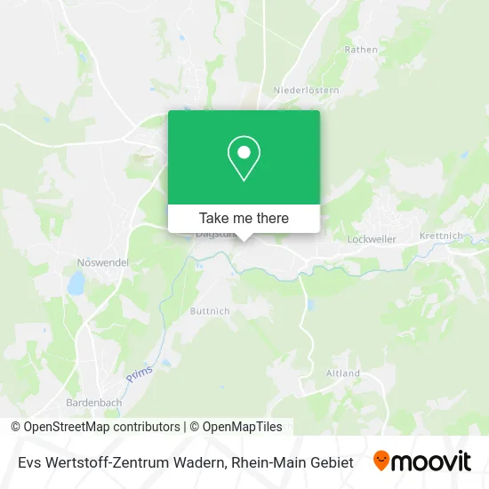 Карта Evs Wertstoff-Zentrum Wadern