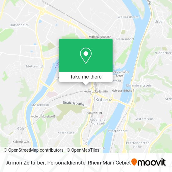 Карта Armon Zeitarbeit Personaldienste