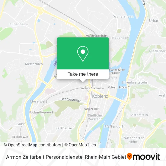 Карта Armon Zeitarbeit Personaldienste