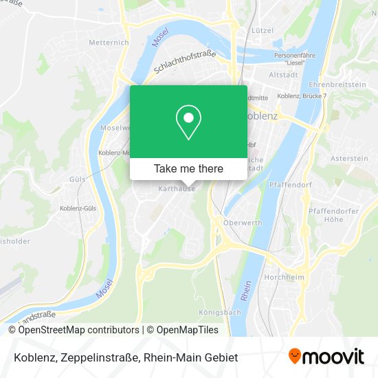 Карта Koblenz, Zeppelinstraße