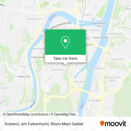 Карта Koblenz, am Falkenhorst