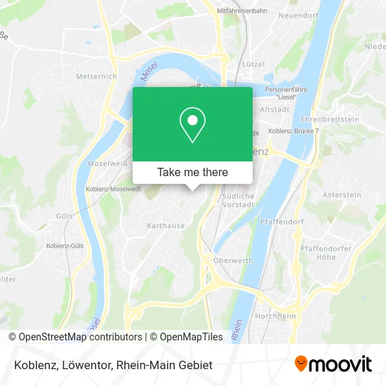 Карта Koblenz, Löwentor