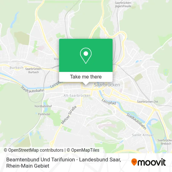 Карта Beamtenbund Und Tarifunion - Landesbund Saar