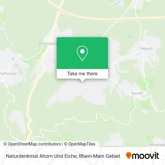 Карта Naturdenkmal Ahorn Und Eiche