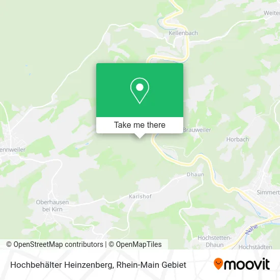 Карта Hochbehälter Heinzenberg