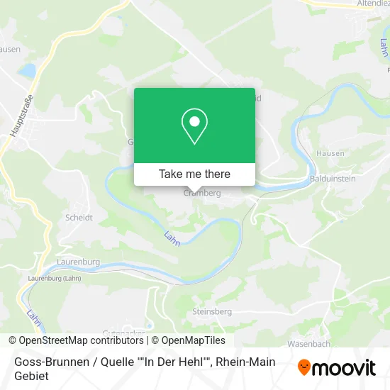 Карта Goss-Brunnen / Quelle ""In Der Hehl""