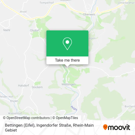 Карта Bettingen (Eifel), Ingendorfer Straße