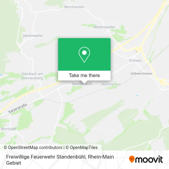 Карта Freiwillige Feuerwehr Standenbühl