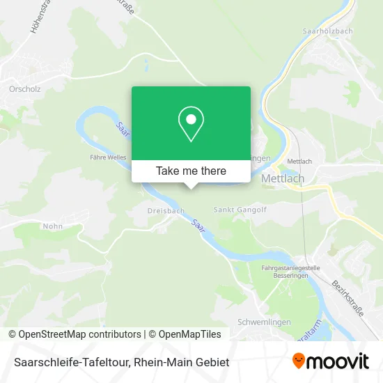 Карта Saarschleife-Tafeltour