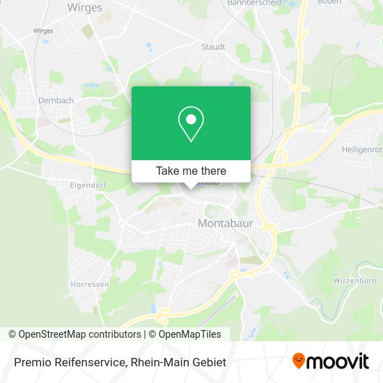 Карта Premio Reifenservice