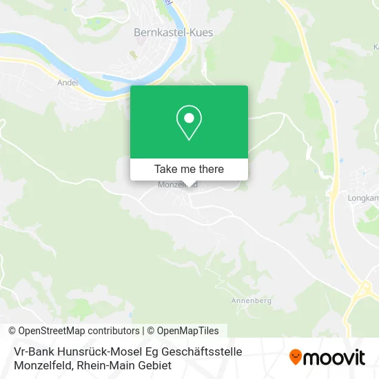 Карта Vr-Bank Hunsrück-Mosel Eg Geschäftsstelle Monzelfeld