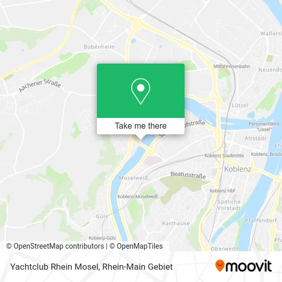 Карта Yachtclub Rhein Mosel