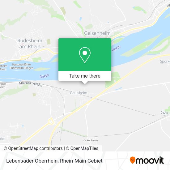 Карта Lebensader Oberrhein