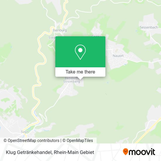 Карта Klug Getränkehandel
