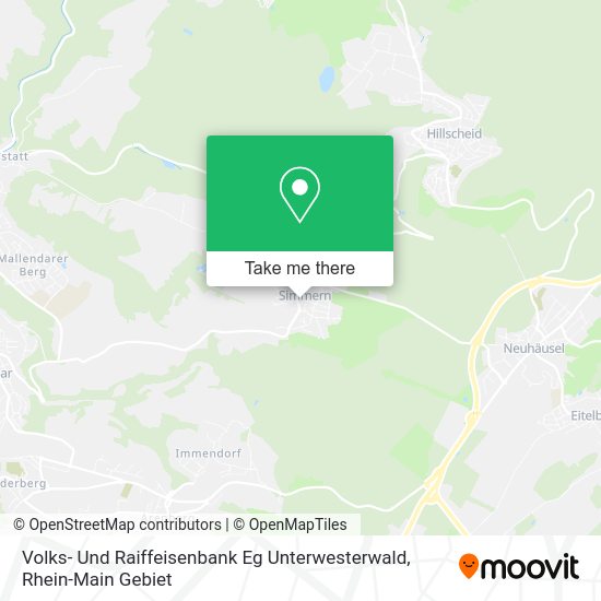 Карта Volks- Und Raiffeisenbank Eg Unterwesterwald