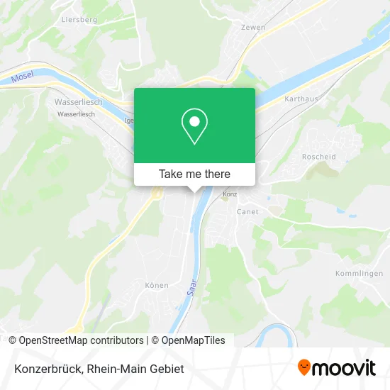 Карта Konzerbrück