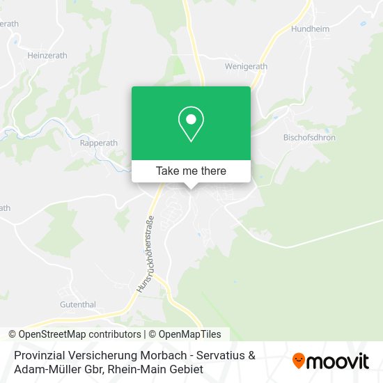 Карта Provinzial Versicherung Morbach - Servatius & Adam-Müller Gbr
