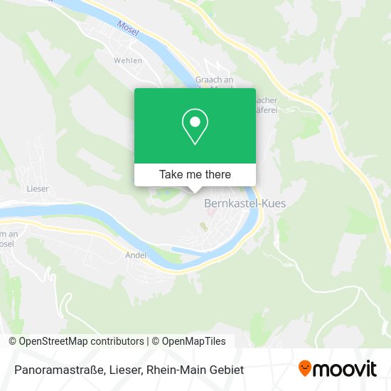 Карта Panoramastraße, Lieser