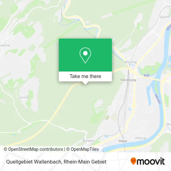 Карта Quellgebiet Wallenbach