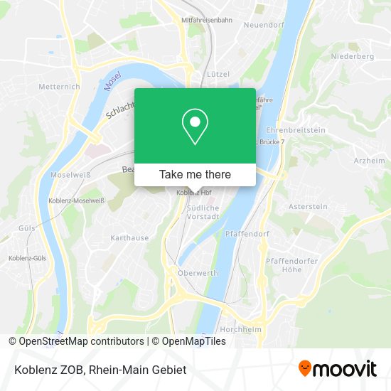 Карта Koblenz ZOB