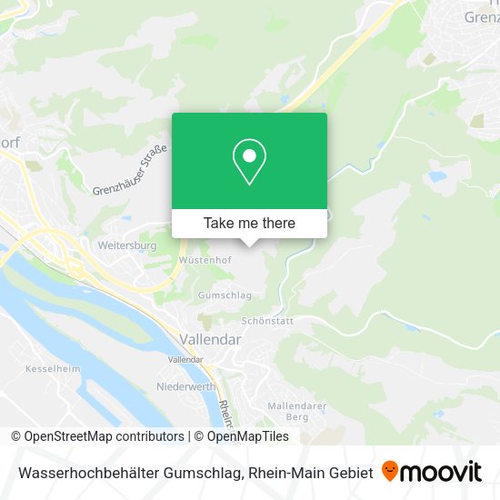 Карта Wasserhochbehälter Gumschlag
