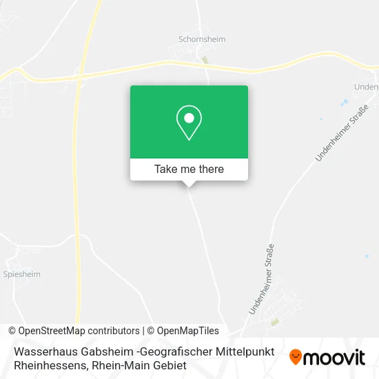 Карта Wasserhaus Gabsheim -Geografischer Mittelpunkt Rheinhessens