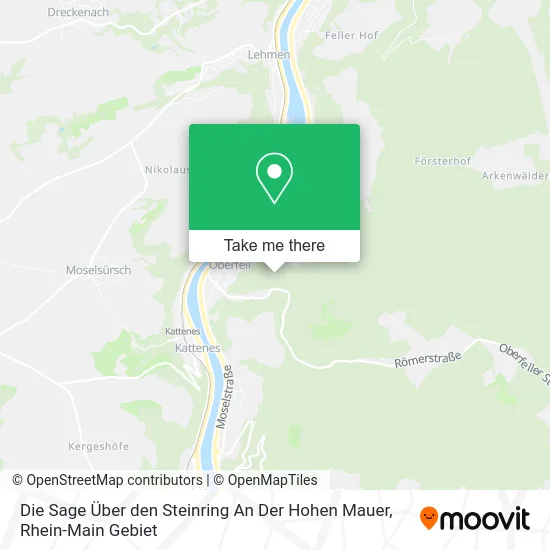 Карта Die Sage Über den Steinring An Der Hohen Mauer