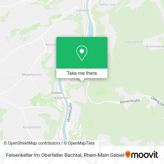 Карта Felsenkeller Im Oberfeller Bachtal