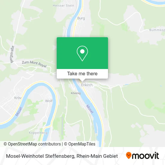Карта Mosel-Weinhotel Steffensberg