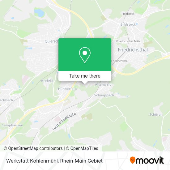 Карта Werkstatt Kohlenmühl